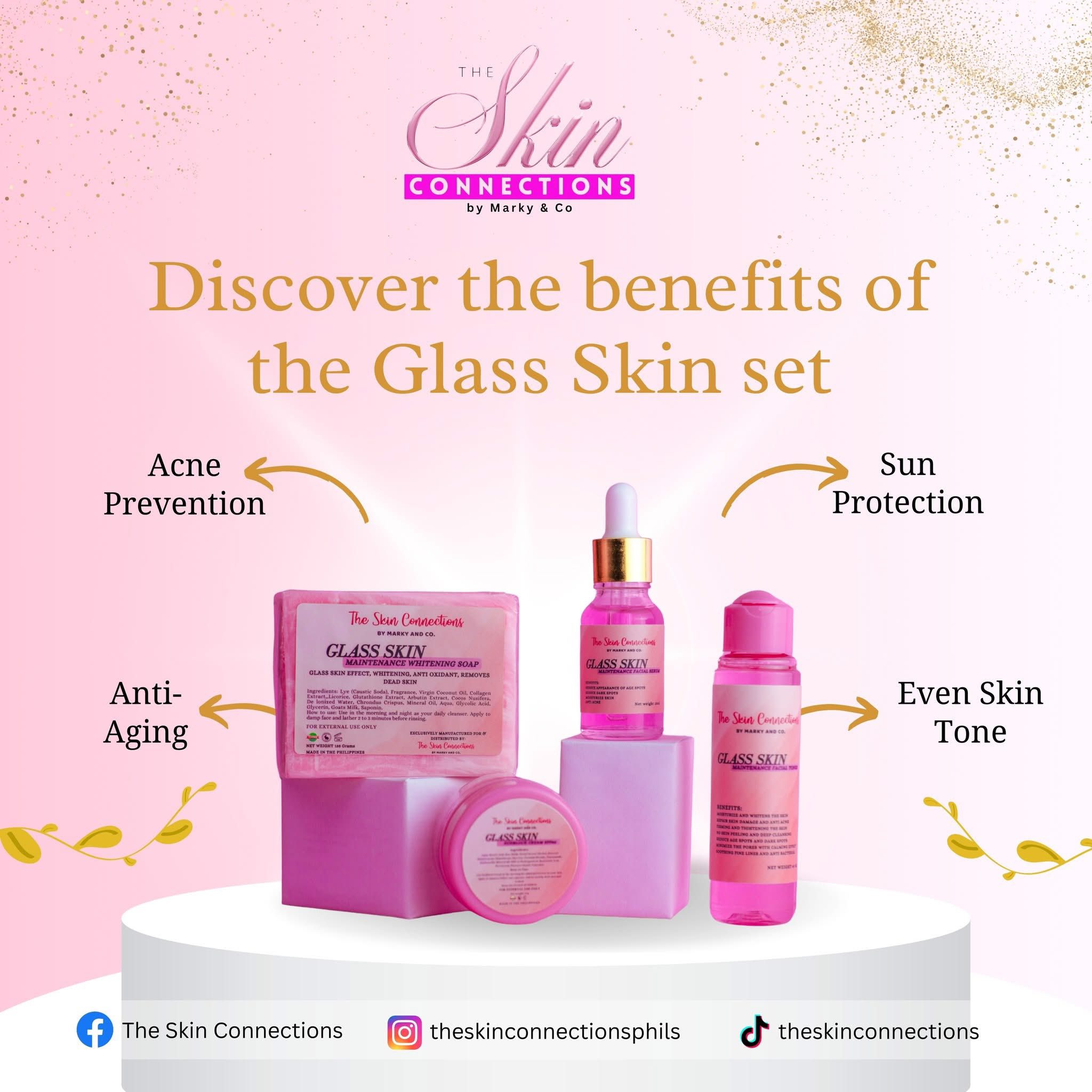 TSC Glass Skin Facial Set Benefits